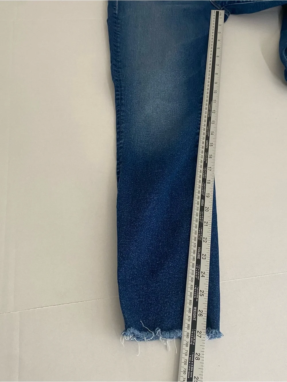 MOTHER Dark Blue Cropped High-Rise Skinny Jeans - Picture 7 of 7